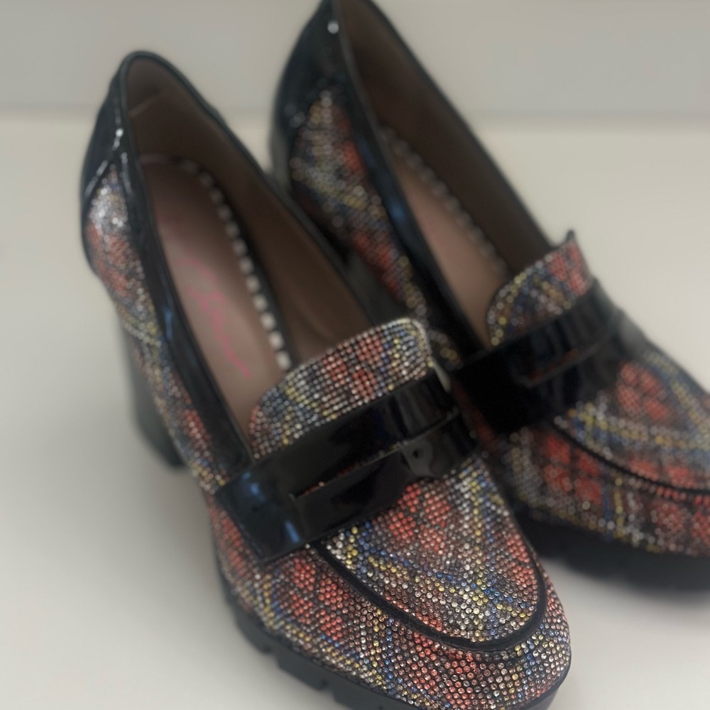 Betsey Johnson Multicolor Glitter Loafers … sheek and stylish!